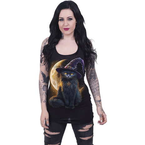 FAMILIAR MAGIC - Razor Back Top Negro