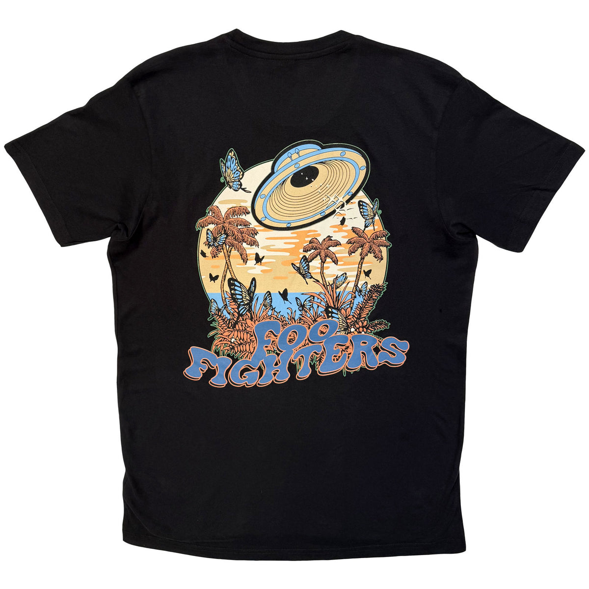 FOO FIGHTERS - SPACE BUTTERFLIES - Carbon T-Shirt Black