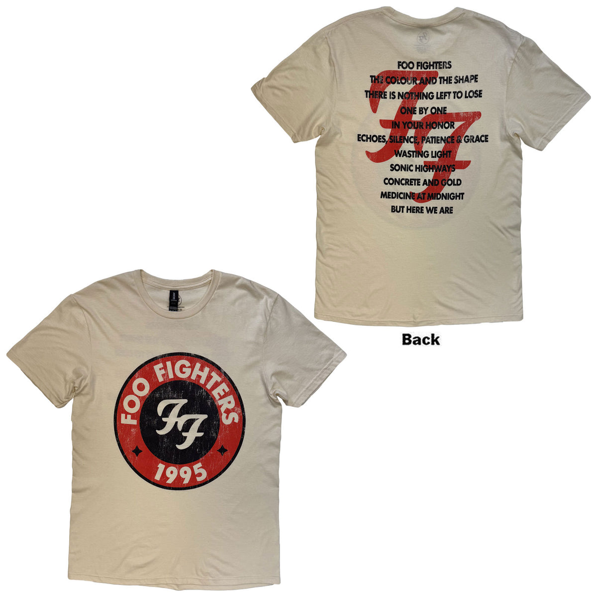 FOO FIGHTERS - 1995-2025 ALBUMS - T-Shirt Natural