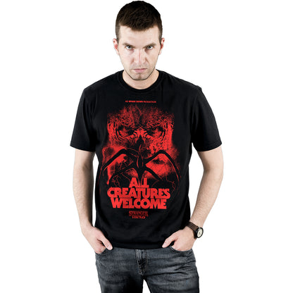 BIENVENIDAS TODAS LAS CRIATURAS - Camiseta con estampado frontal Negro