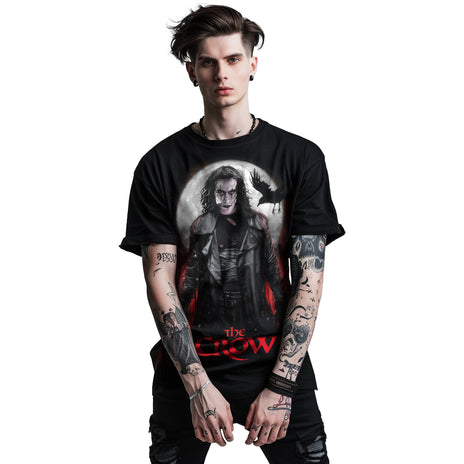 THE CROW - BLOOD MOON - Camiseta con estampado frontal Negro