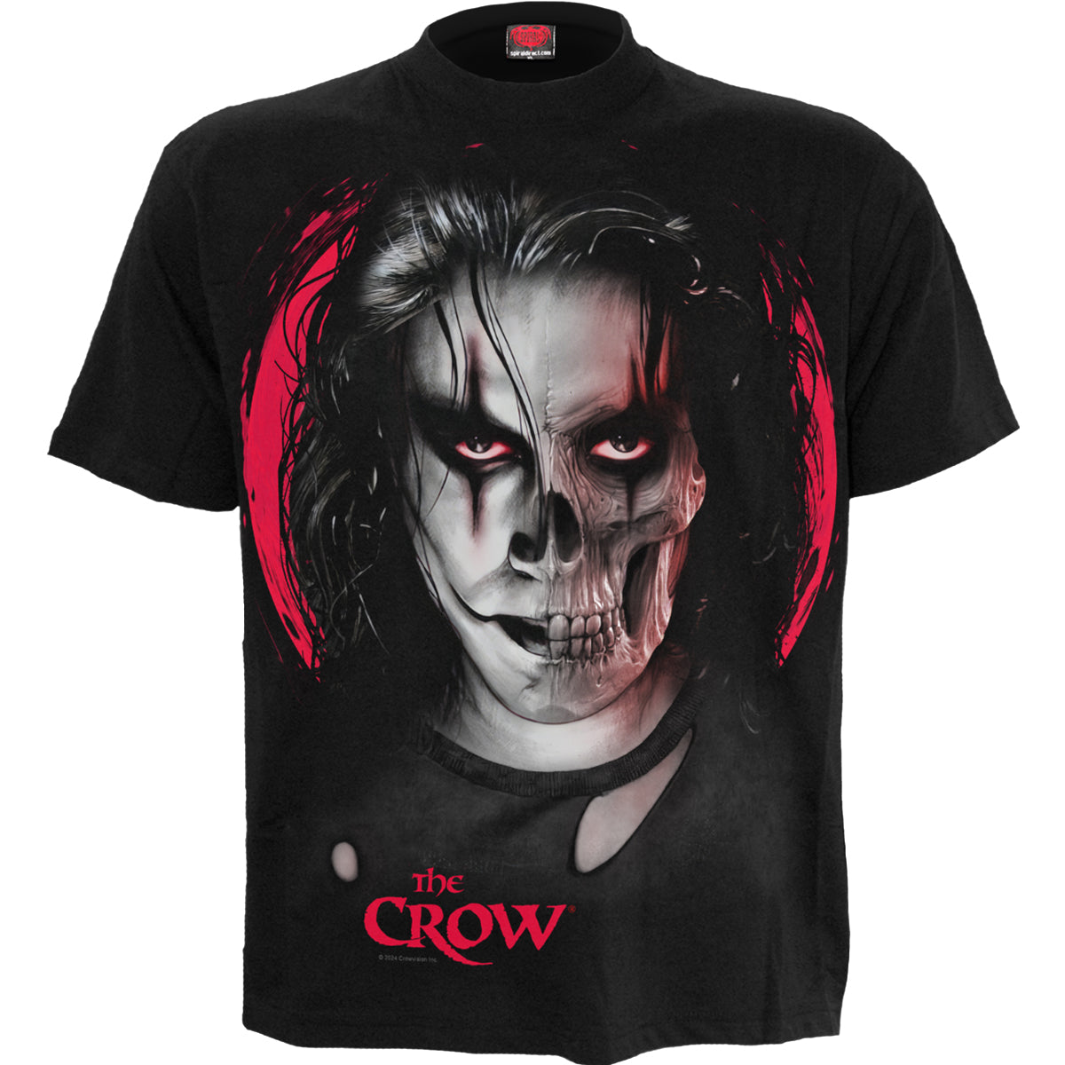 THE CROW - SKULL FACE - Camiseta con estampado frontal Negro