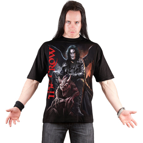 THE CROW - GARGOYLE - Camiseta con estampado frontal Negro