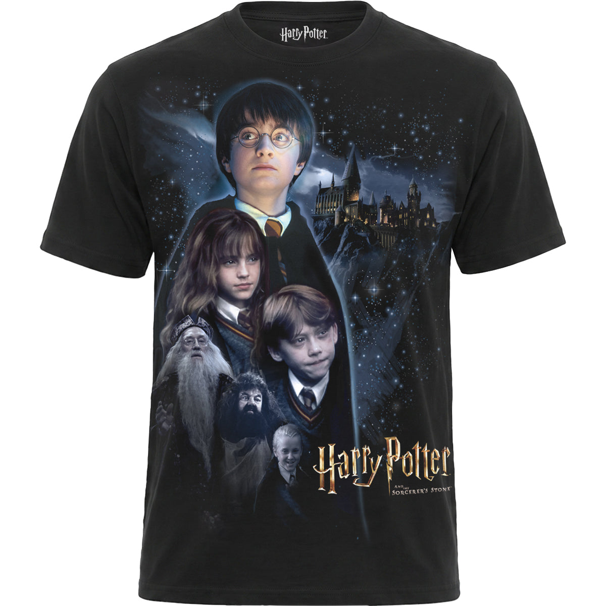 HARRY POTTER - POSTER STYLE - Front Print T-Shirt Black