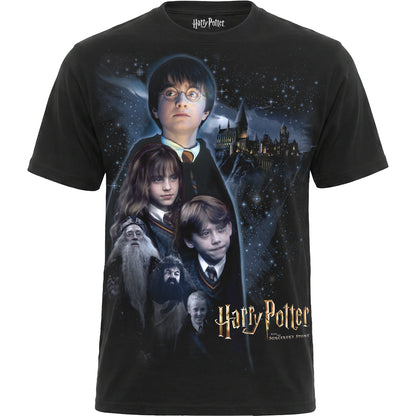 HARRY POTTER - POSTER STYLE - Front Print T-Shirt Black