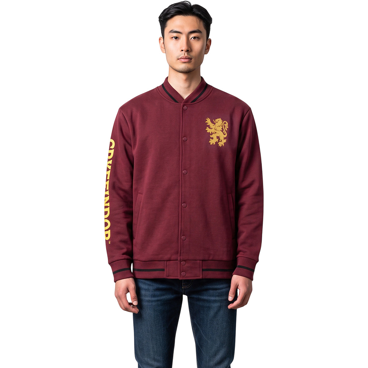 HARRY POTTER - GRYFFINDOR CHEST ICON - Baseball Jacket Dark Maroon