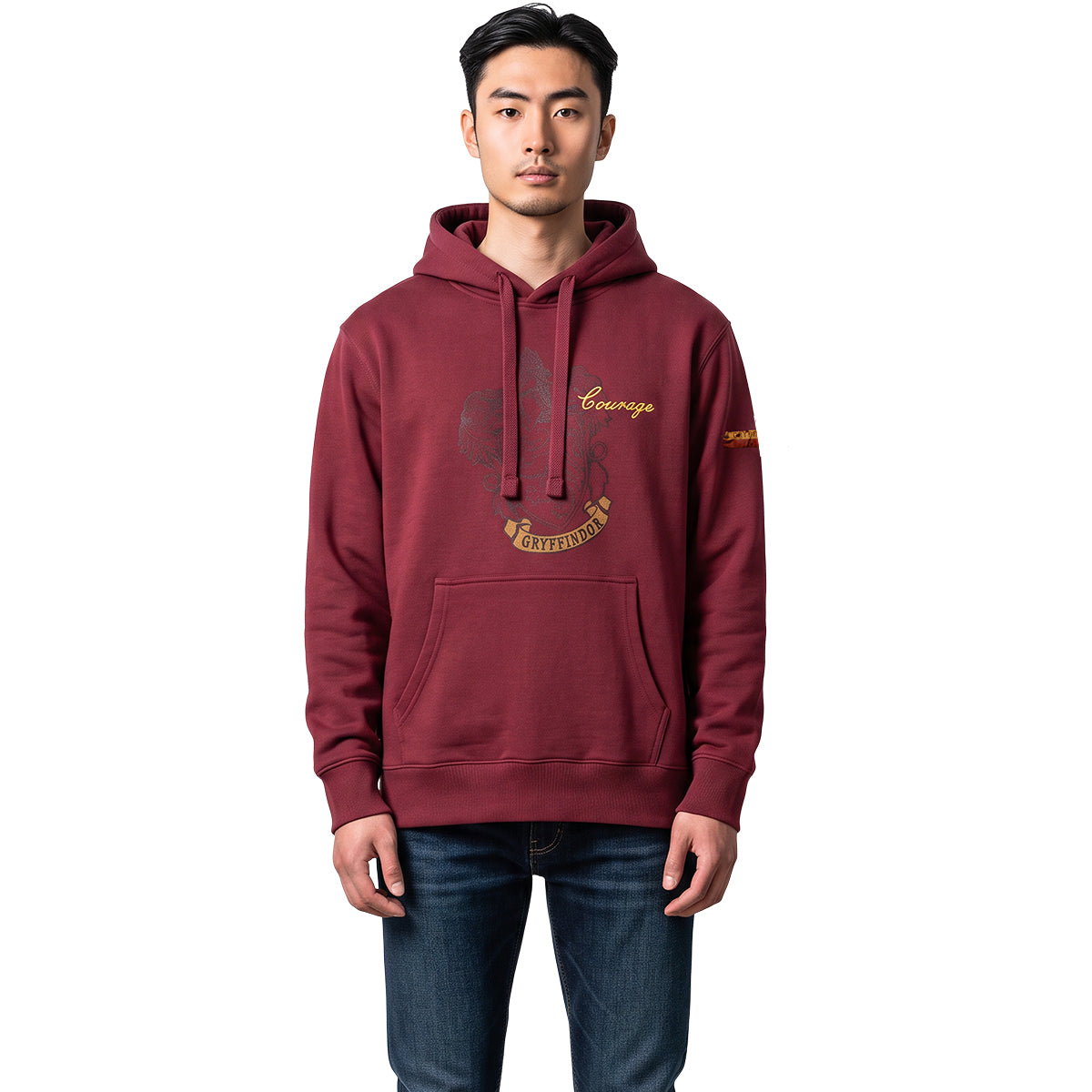 HARRY POTTER - EMBLEMA DE GRYFFINDOR - Sudadera con capucha granate