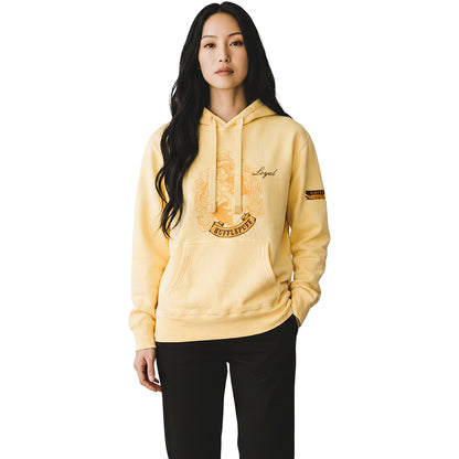 HARRY POTTER - EMBLEMA DE HUFFLEPUFF - Sudadera con capucha amarilla