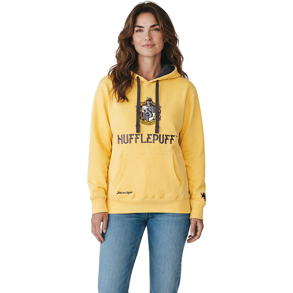 HARRY POTTER - HUFFLEPUFF BICOLOR - Sudadera con capucha amarilla con ribete negro