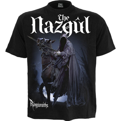 LOTR - EL NAZGUL - RINGWRAITHS - Camiseta con estampado frontal Negro