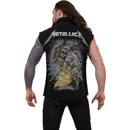 METALLICA - NOTHING ELSE MATTERS - Camiseta sin mangas Stone Washed Worker Negro