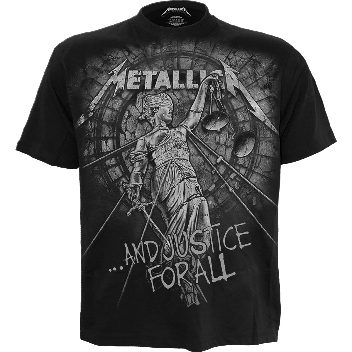 METALLICA - STONED JUSTICE - Camiseta con estampado frontal Negro
