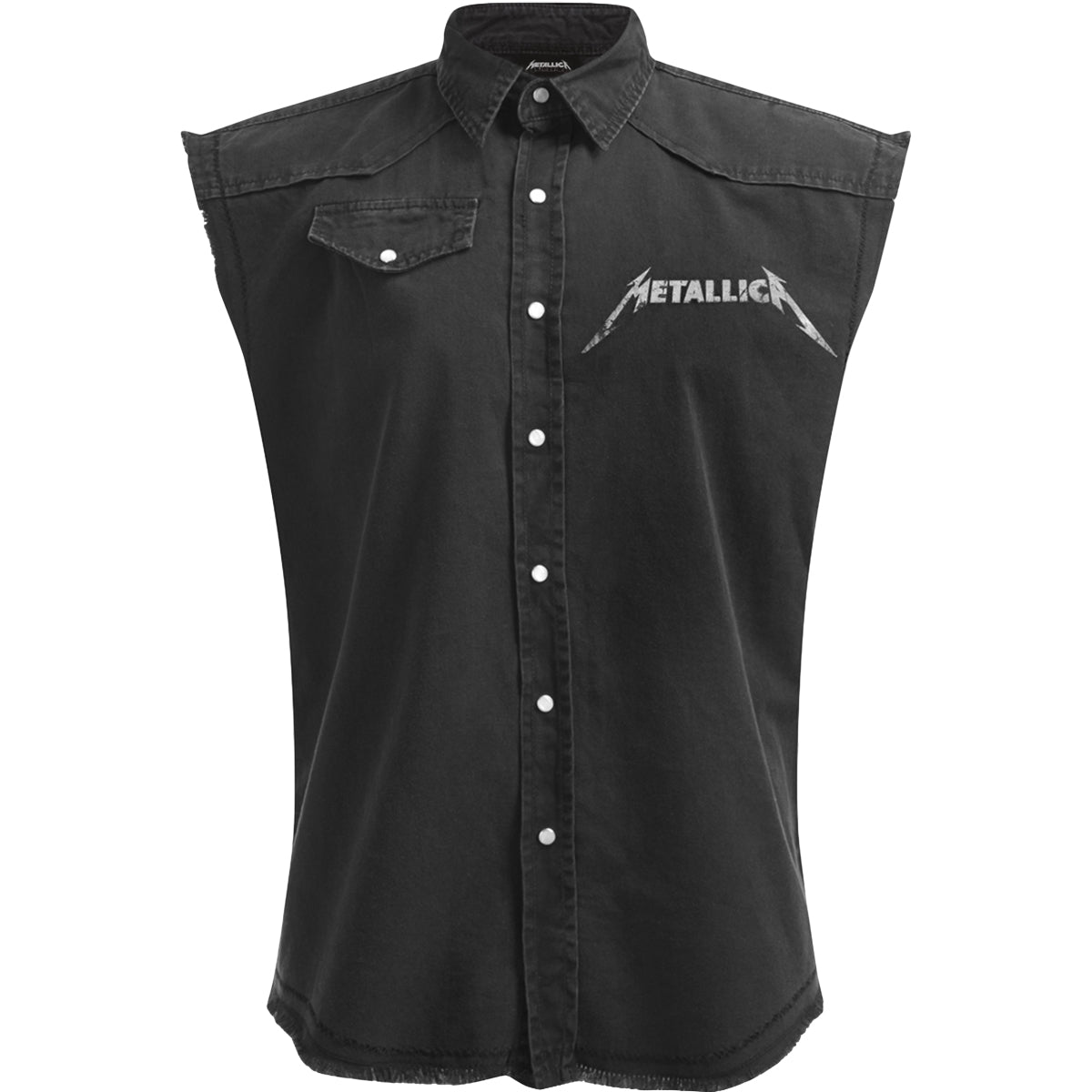 METALLICA - STONED JUSTICE - Camiseta sin mangas Stone Washed Worker Negro