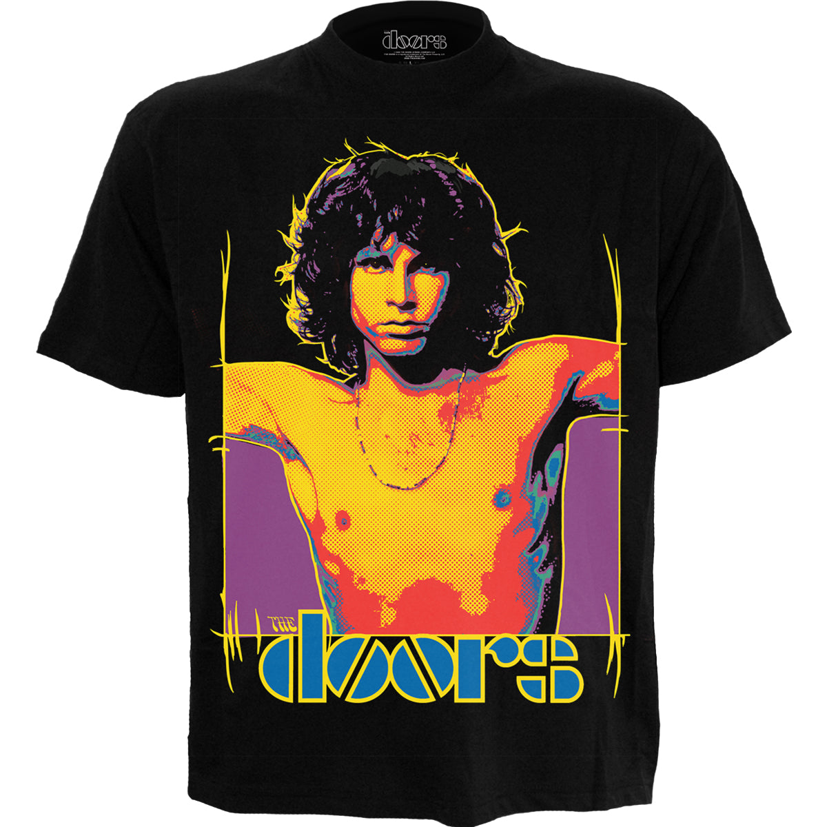 THE DOORS - LIGHT MY FIRE - Camiseta con estampado frontal Negro