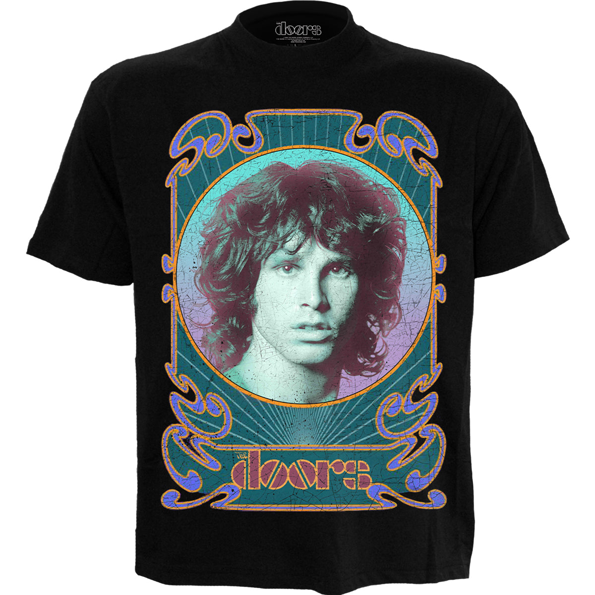 THE DOORS - NOUVEAU MORRISON - Camiseta con estampado frontal Negro