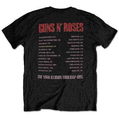 GUNS N' ROSES - ILLUSION TOUR - T-Shirt Black