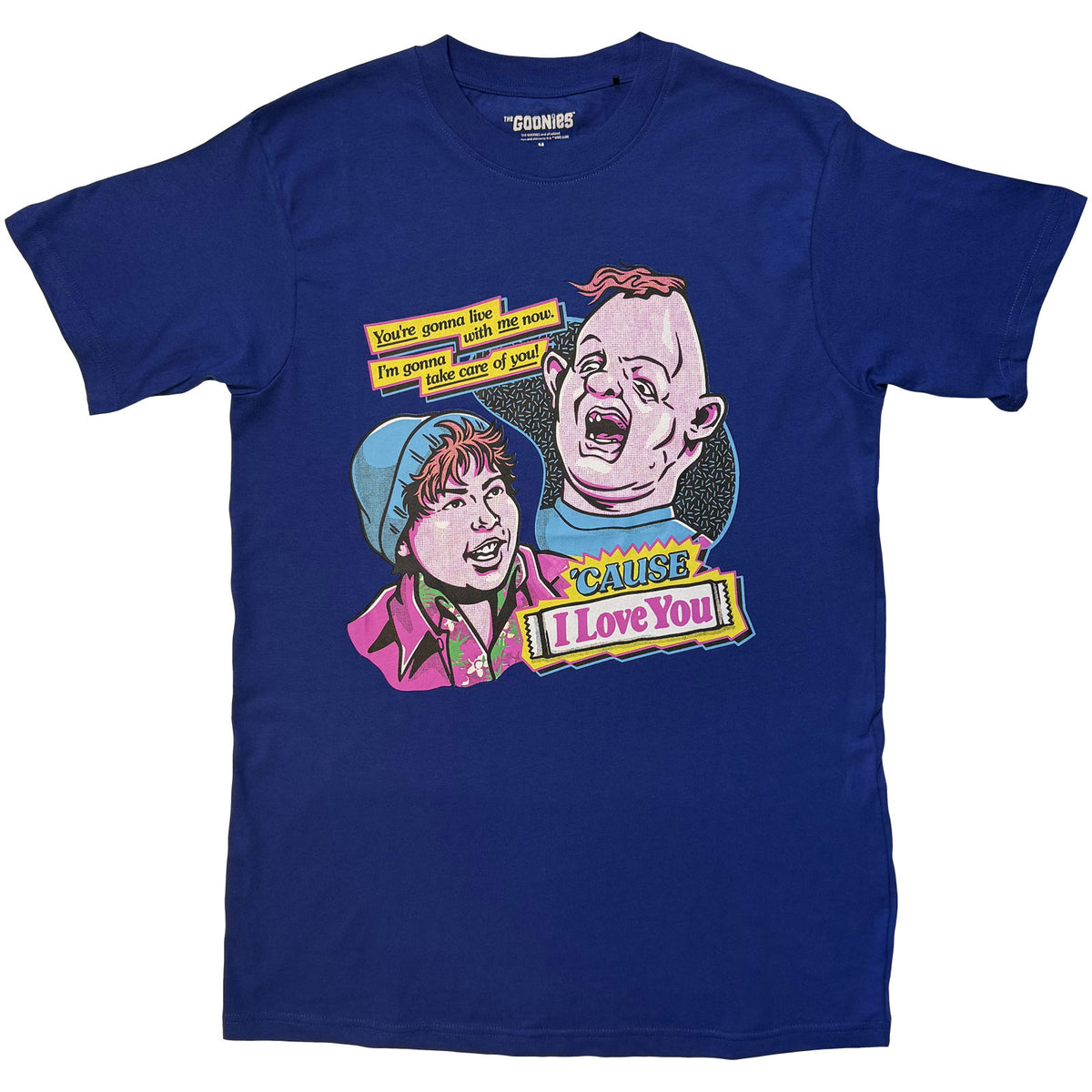 THE GOONIES - CAUSE L LOVE YOU - T-Shirt Blue