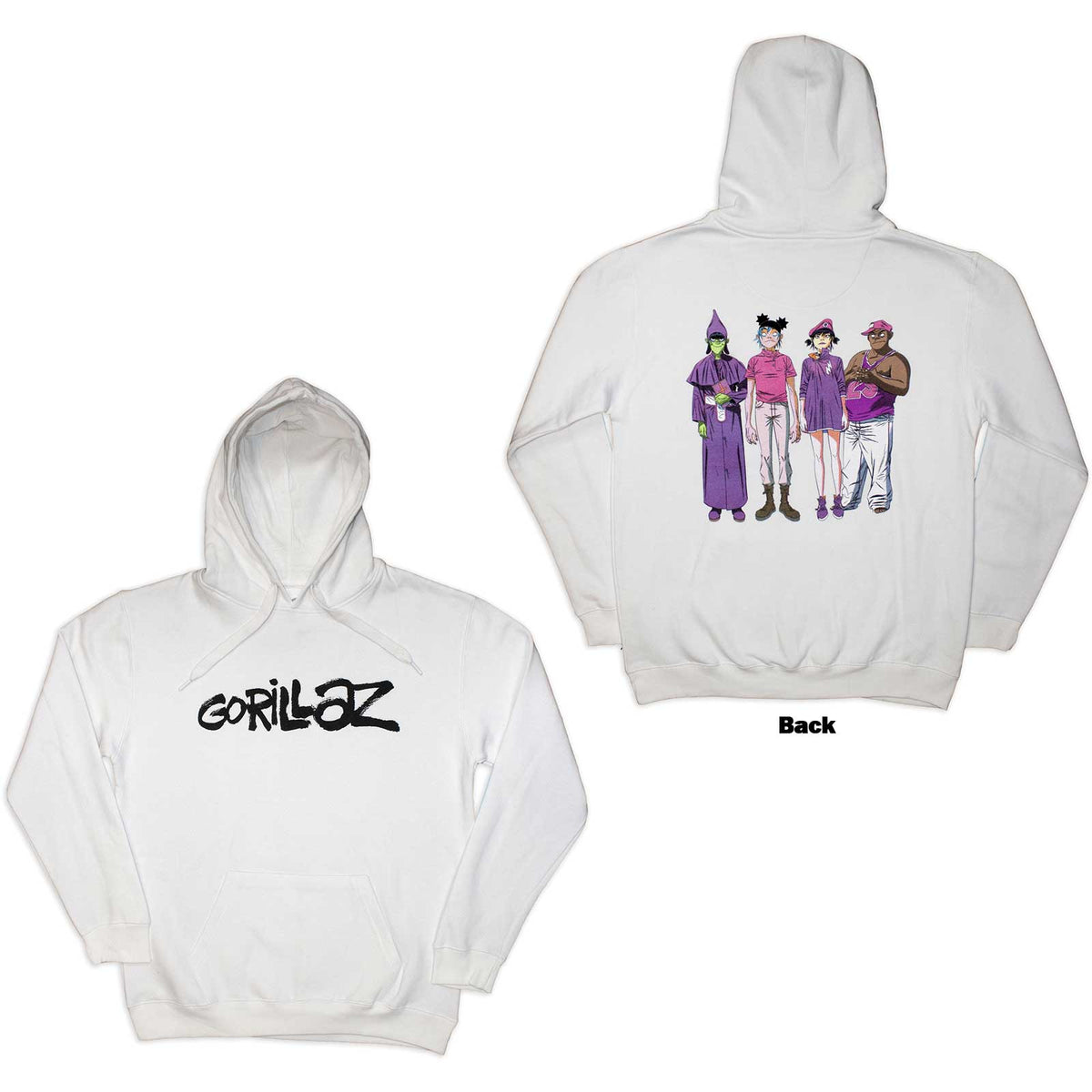 GORILLAZ - CRACKER ISLAND - Pullover Hoodie White