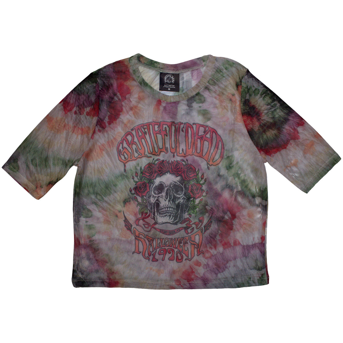 GRATEFUL DEAD - STONY BROOK BERTHA - Ladies Crop Top White