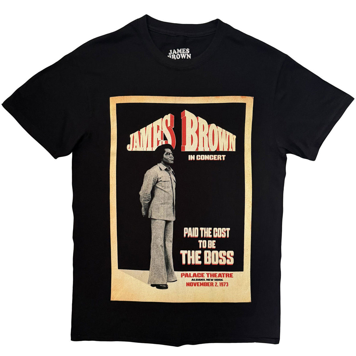 JAMES BROWN - THE BOSS - T-Shirt Black