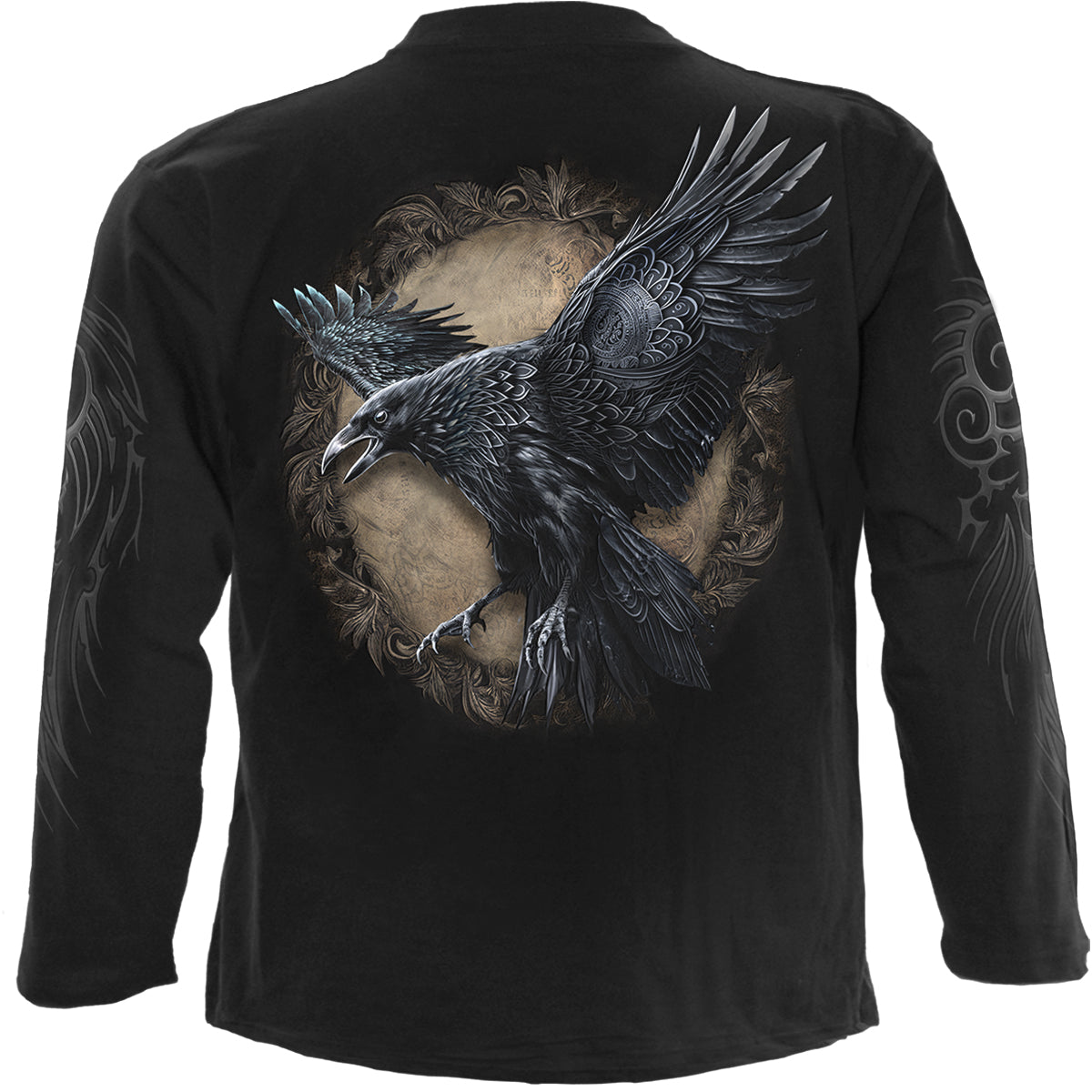 RAVEN WISE - Longsleeve T-Shirt Black