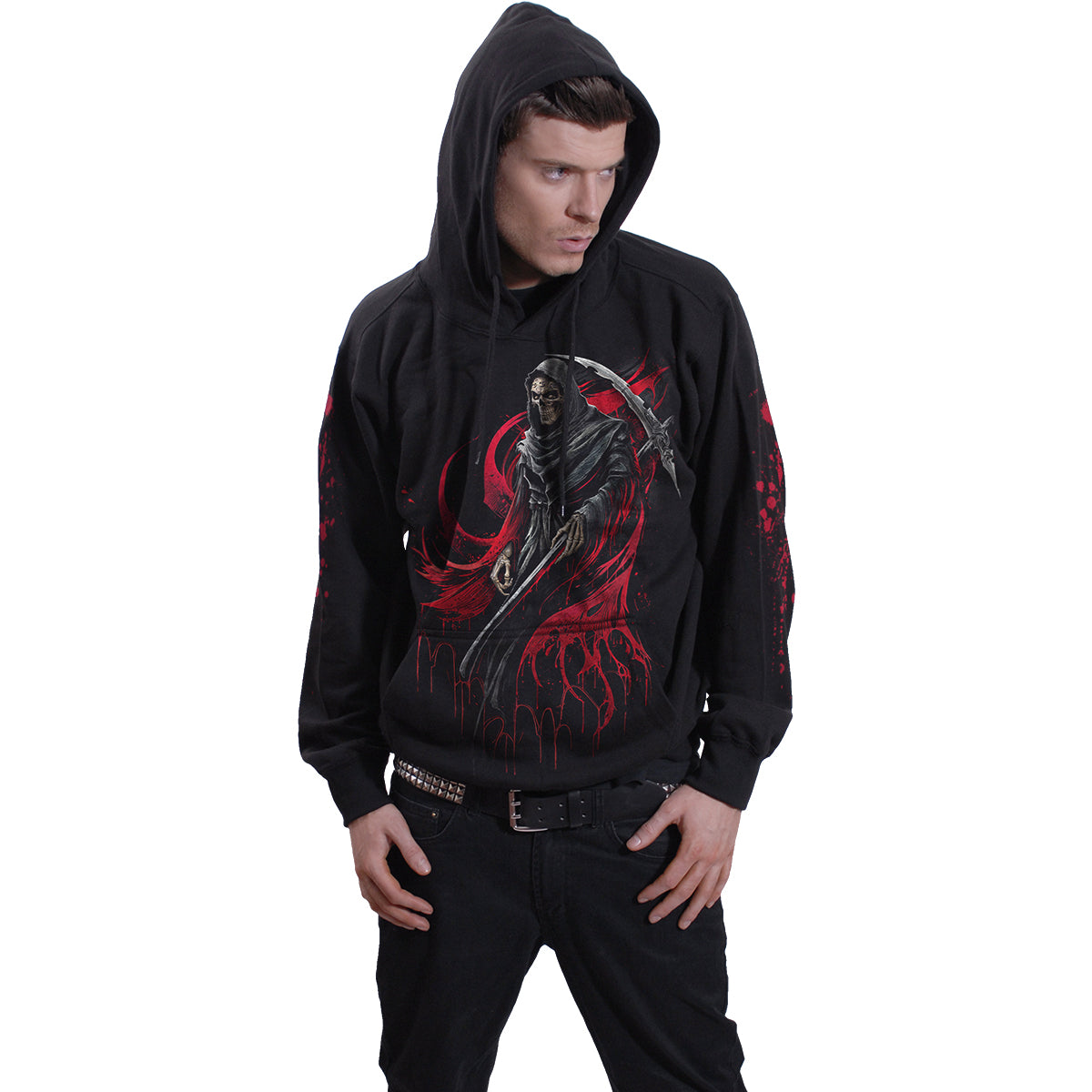 SCREAMING DEATH - Sudadera con capucha Negra