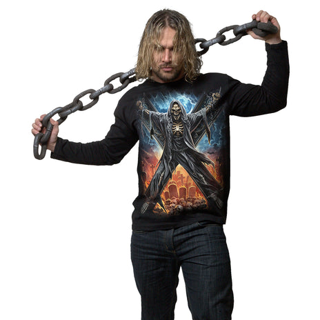 CROSSED OVER - Camiseta de manga larga Negra