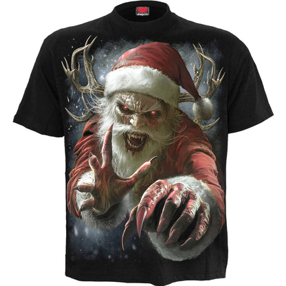 NAUGHTY OR NICE SANTA - Camiseta Negro