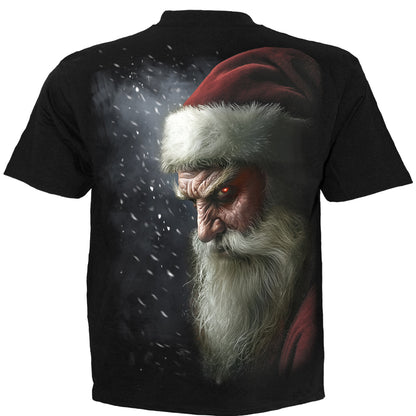 NAUGHTY OR NICE SANTA - Camiseta Negro