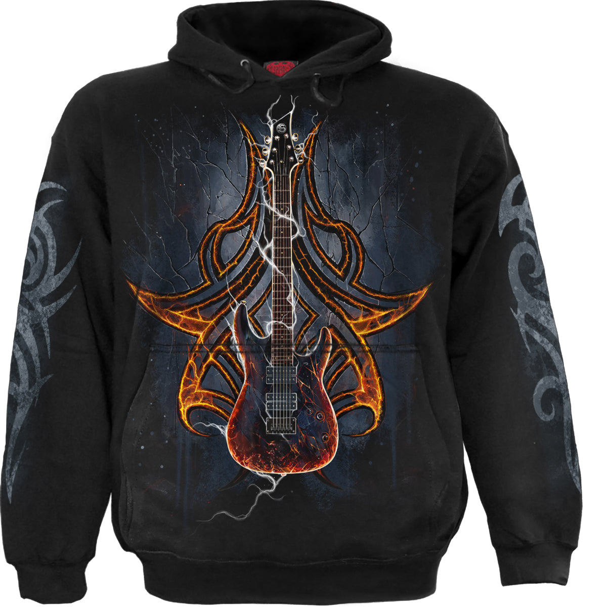 DEATH ROCKER - Sudadera con capucha Negra