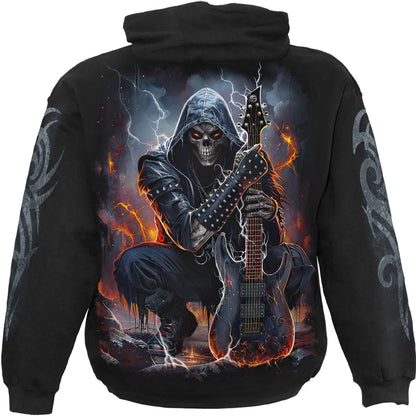 DEATH ROCKER - Sudadera con capucha Negra