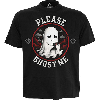 GHOST ME  - Camiseta con estampado en la parte delantera, negra