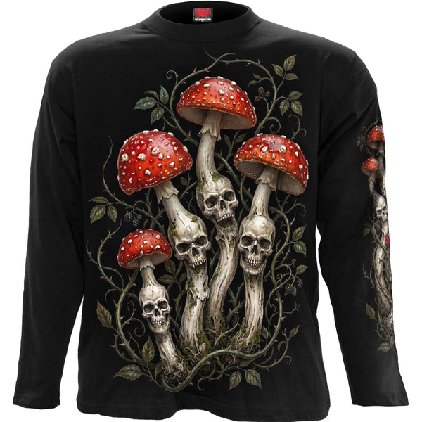 SHROOMS - Camiseta de manga larga negra