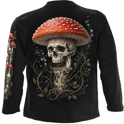 SHROOMS - Camiseta de manga larga negra