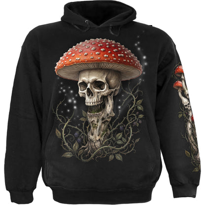 SHROOMS - Sudadera con capucha negra