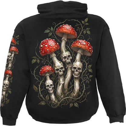SHROOMS - Sudadera con capucha negra