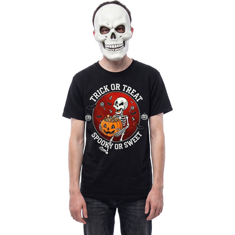 ¿TERRORÍFICA O DULCE? - Camiseta con estampado en la parte delantera, negra