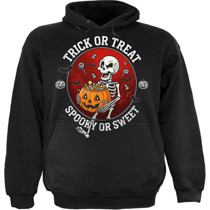 SPOOKY OR SWEET - Hoody Black Front Only