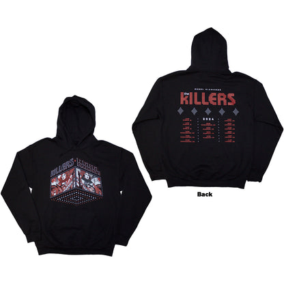 THE KILLERS - TOUR '24 REBEL DIAMONDS - Pullover Hoodie Black