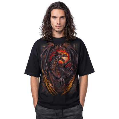 DRAGON FURNACE - Camiseta Box Negra