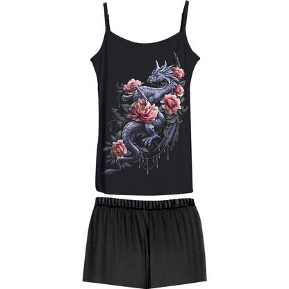 INSTINTOS MATERNALES - Conjunto de pijama gótico 4 piezas