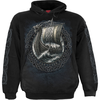 VIKING NORSEMAN - Sudadera con capucha negra