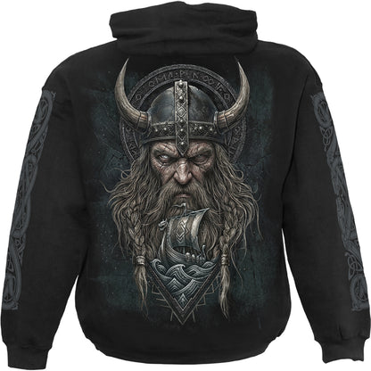 VIKING NORSEMAN - Sudadera con capucha negra