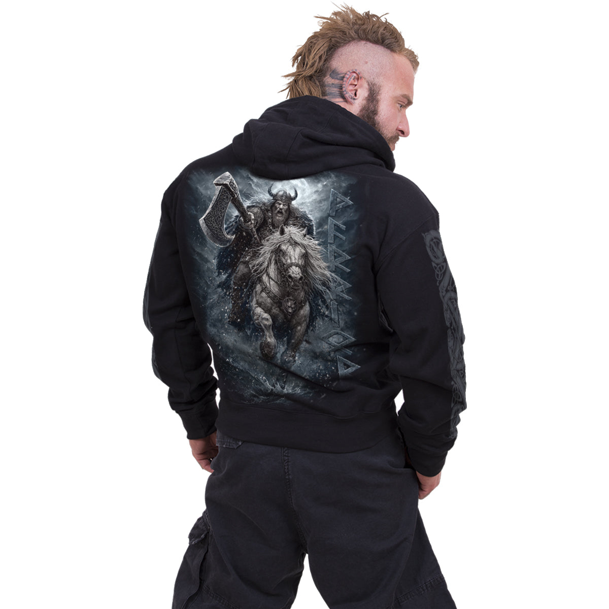 VIKING RAMPAGE - Sudadera con capucha negra