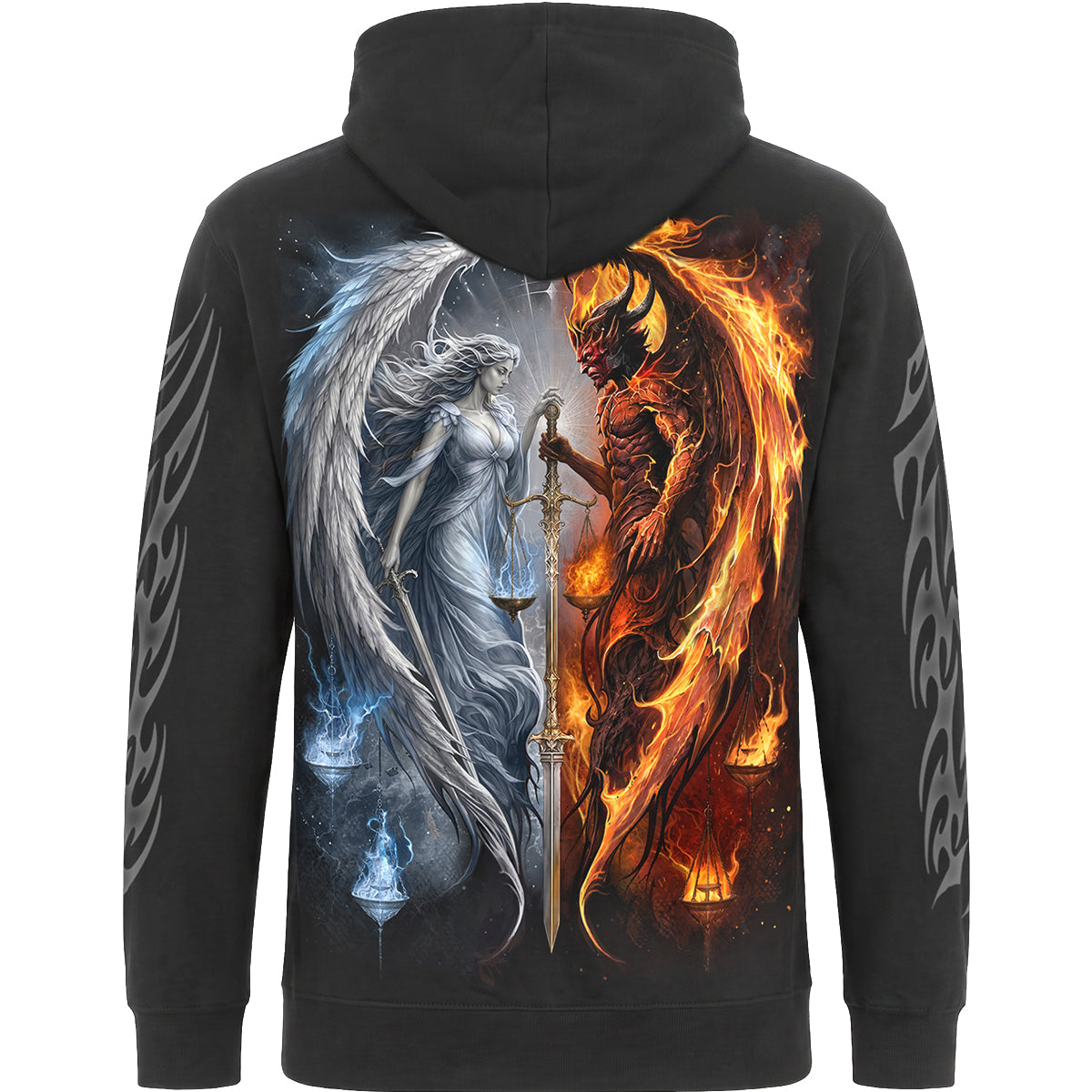 ANGEL & DEMON - Hoody Black