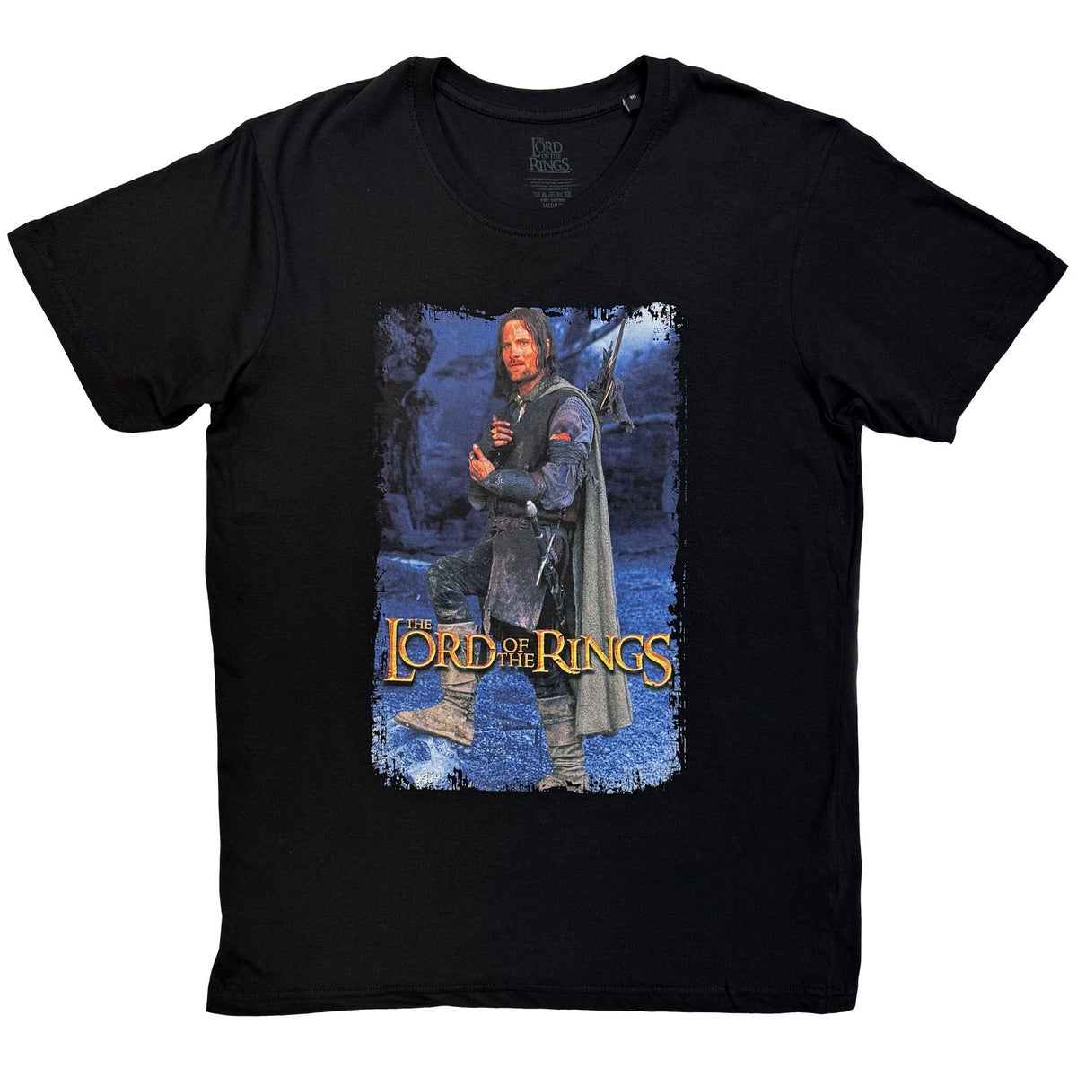 LORD OF THE RINGS - ARAGON STANDING HOMAGE - T-Shirt Black
