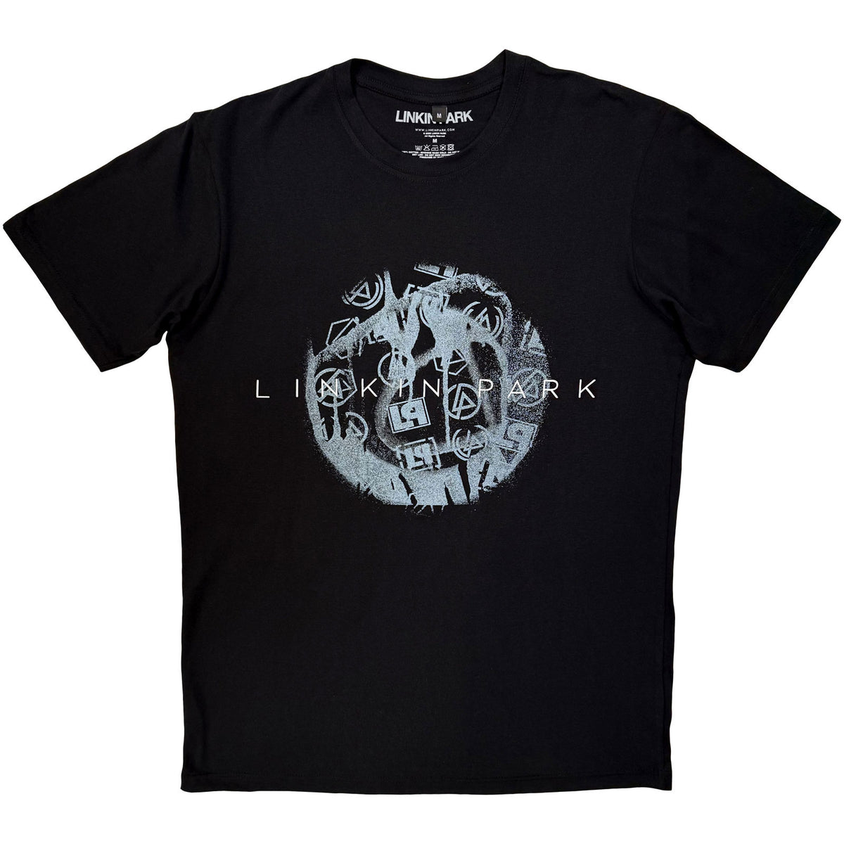 LINKIN PARK - LOGO BLUR - Carbon T-Shirt Black