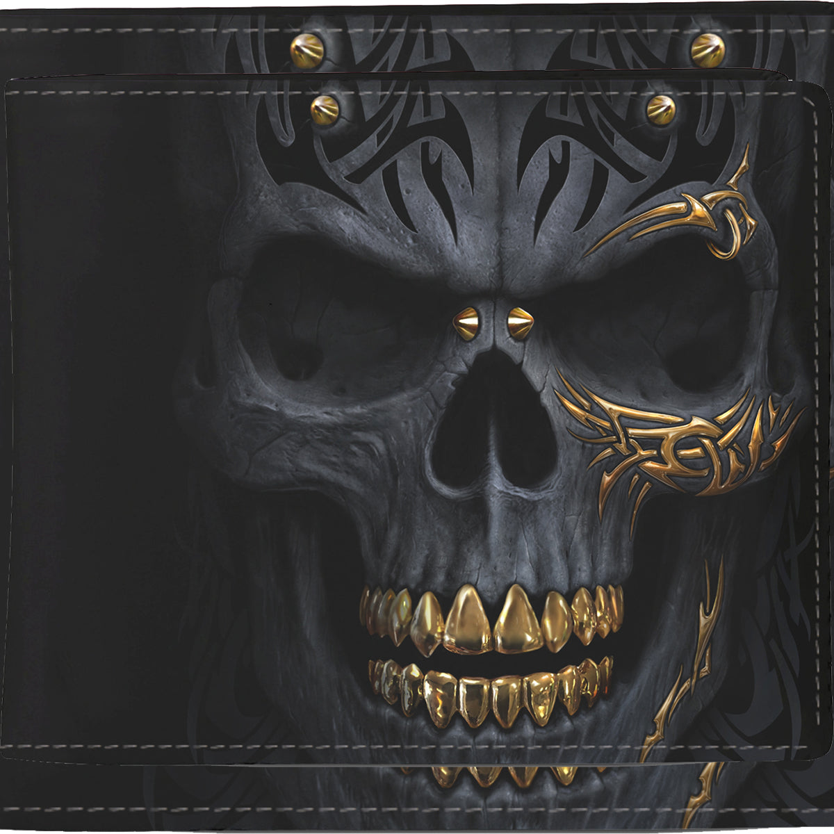 BLACK GOLD - Wallet - Bi-Fold with Zipped Coin Panel
