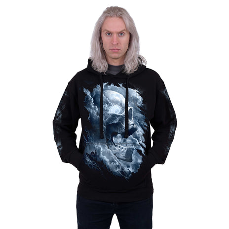 GRAVE SKIES - Sudadera con capucha Negra