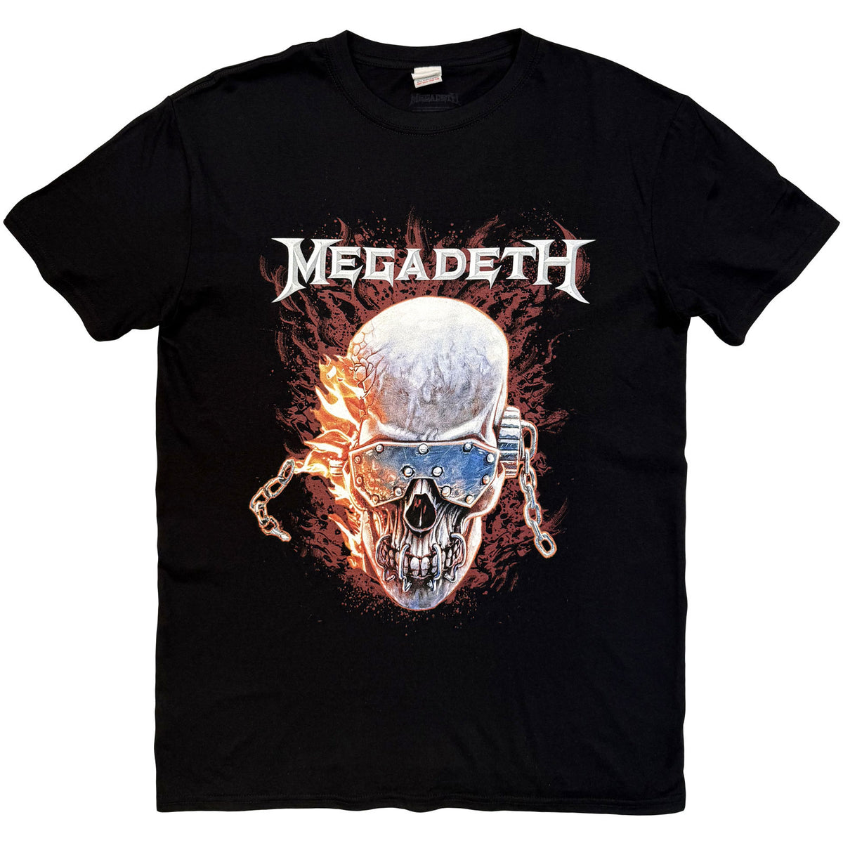 MEGADETH - VIC & FLAMES - T-Shirt Black